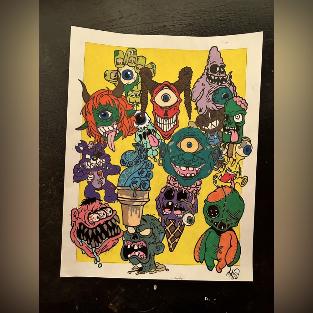 Original artwork collage prints by Toni Disney